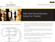 Tablet Screenshot of divorcecapitalplanning.com